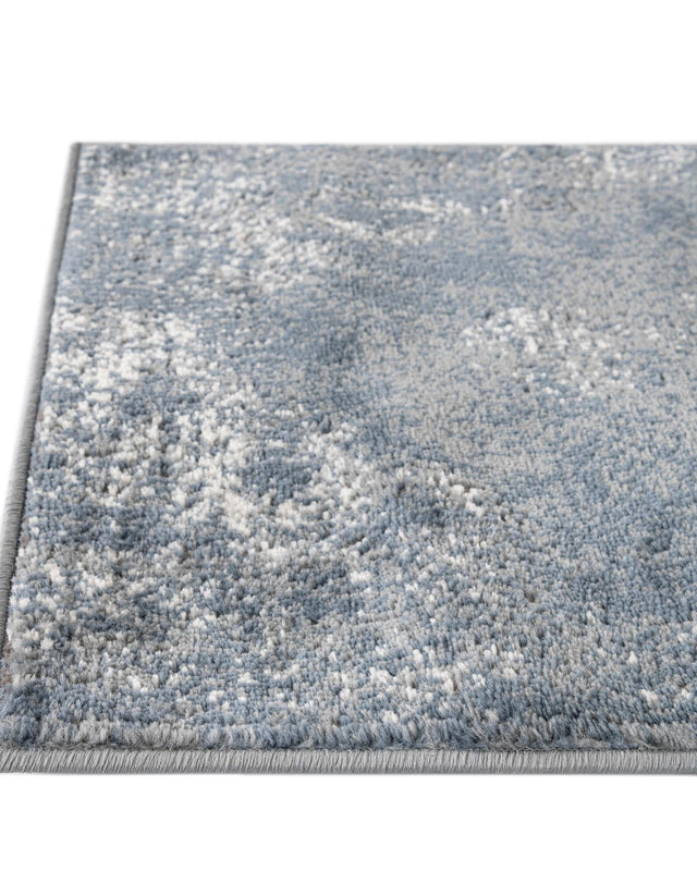 Blue 5' 3 x 5' 3 Portland Square Area Rug 85% Polypropylene & 15% Polyester Vintage Distressed Traditional Carpet for Home Decor for Sale at Rug Engine