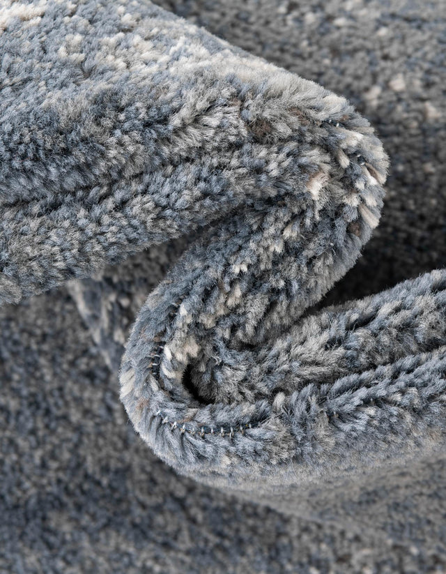 Blue 5' 3 x 5' 3 Portland Square Area Rug 85% Polypropylene & 15% Polyester Vintage Distressed Traditional Carpet for Home Decor for Sale at Rug Engine