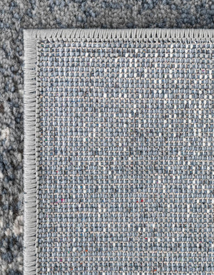 Blue 5' 3 x 5' 3 Portland Square Area Rug 85% Polypropylene & 15% Polyester Vintage Distressed Traditional Carpet for Home Decor for Sale at Rug Engine