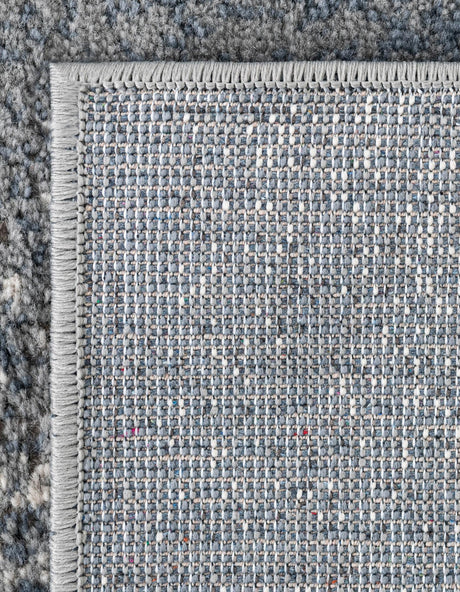 Blue 5' 3 x 5' 3 Portland Square Area Rug 85% Polypropylene & 15% Polyester Vintage Distressed Traditional Carpet for Home Decor for Sale at Rug Engine