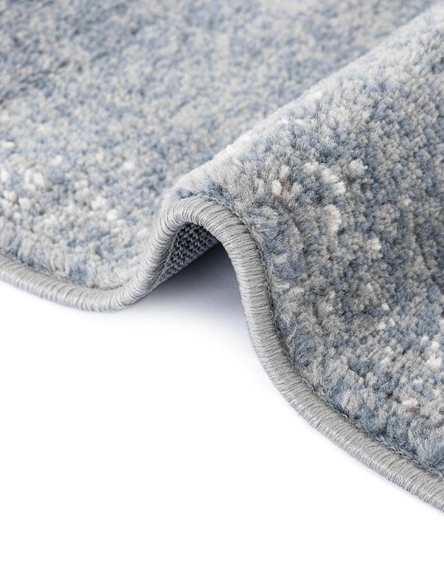Blue 5' 3 x 5' 3 Portland Square Area Rug 85% Polypropylene & 15% Polyester Vintage Distressed Traditional Carpet for Home Decor for Sale at Rug Engine