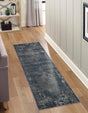 Blue 2' x 8' Portland Runner Area Rug 85% Polypropylene & 15% Polyester Vintage Distressed Traditional Carpet for Home Decor for Sale at Rug Engine