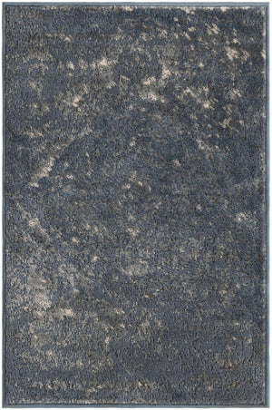 Blue 2' 2 x 3' 1 Portland Rectangle Area Rug 85% Polypropylene & 15% Polyester Vintage Distressed Traditional Carpet for Home Decor for Sale at Rug Engine