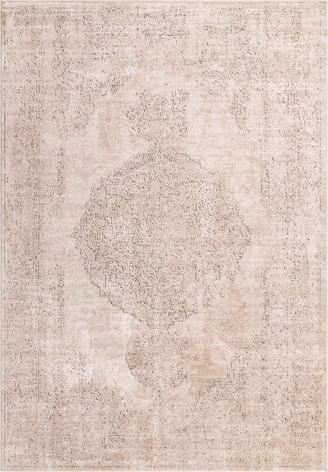 Ivory 10' x 14' 1 Portland Rectangle Area Rug 85% Polypropylene & 15% Polyester Vintage Distressed Traditional Carpet for Home Decor for Sale at Rug Engine