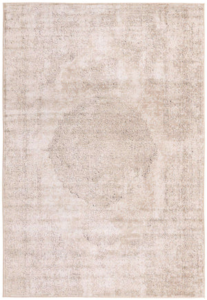 Ivory 7' 1 x 10' Portland Rectangle Area Rug 85% Polypropylene & 15% Polyester Vintage Distressed Traditional Carpet for Home Decor for Sale at Rug Engine