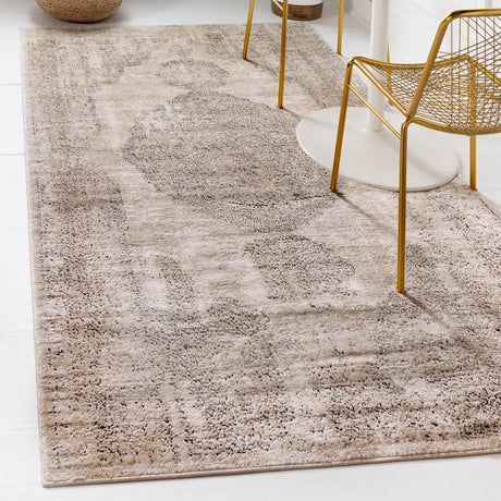 Ivory 2' 2 x 3' 1 Portland Rectangle Area Rug 85% Polypropylene & 15% Polyester Vintage Distressed Traditional Carpet for Home Decor for Sale at Rug Engine