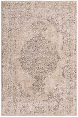 Ivory 5' 3 x 8' Portland Rectangle Area Rug 85% Polypropylene & 15% Polyester Vintage Distressed Traditional Carpet for Home Decor for Sale at Rug Engine