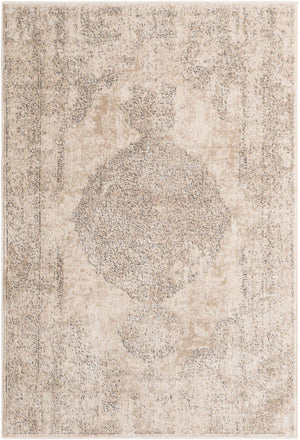 Ivory 4' 1 x 6' 1 Portland Rectangle Area Rug 85% Polypropylene & 15% Polyester Vintage Distressed Traditional Carpet for Home Decor for Sale at Rug Engine