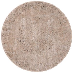 Ivory 3' 1 x 3' 1 Portland Round Area Rug 85% Polypropylene & 15% Polyester Vintage Distressed Traditional Carpet for Home Decor for Sale at Rug Engine
