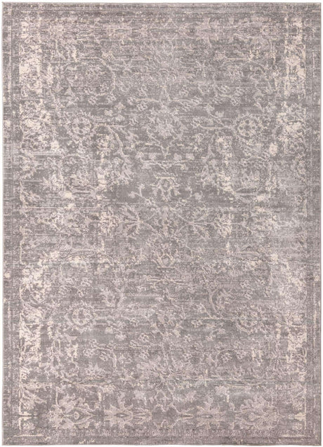 Gray 10' x 14' 1 Portland Rectangle Area Rug 85% Polypropylene & 15% Polyester Vintage Distressed Traditional Carpet for Home Decor for Sale at Rug Engine