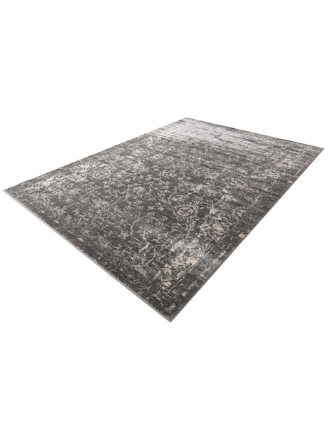 Gray 7' 10 x 11' Portland Rectangle Area Rug 85% Polypropylene & 15% Polyester Vintage Distressed Traditional Carpet for Home Decor for Sale at Rug Engine