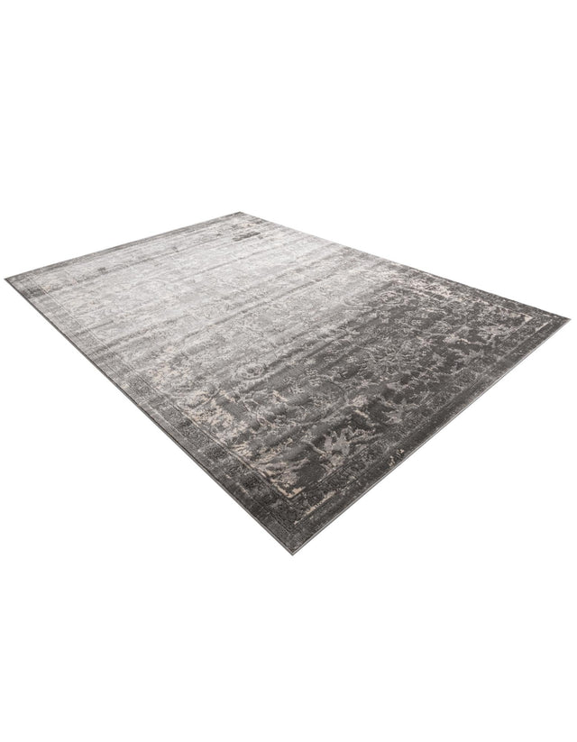 Gray 7' 10 x 11' Portland Rectangle Area Rug 85% Polypropylene & 15% Polyester Vintage Distressed Traditional Carpet for Home Decor for Sale at Rug Engine
