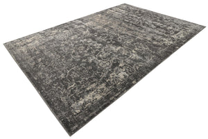 Gray 7' 10 x 11' Portland Rectangle Area Rug 85% Polypropylene & 15% Polyester Vintage Distressed Traditional Carpet for Home Decor for Sale at Rug Engine