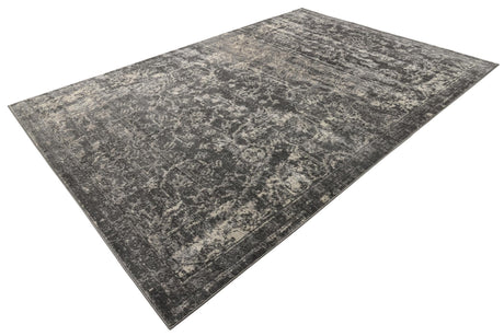 Gray 7' 10 x 11' Portland Rectangle Area Rug 85% Polypropylene & 15% Polyester Vintage Distressed Traditional Carpet for Home Decor for Sale at Rug Engine