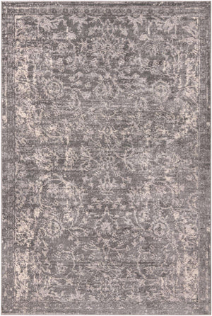 Gray 7' 10 x 11' Portland Rectangle Area Rug 85% Polypropylene & 15% Polyester Vintage Distressed Traditional Carpet for Home Decor for Sale at Rug Engine
