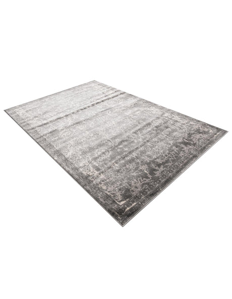Gray 6' 1 x 9' Portland Rectangle Area Rug 85% Polypropylene & 15% Polyester Vintage Distressed Traditional Carpet for Home Decor for Sale at Rug Engine