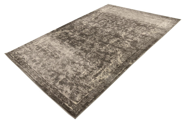 Gray 6' 1 x 9' Portland Rectangle Area Rug 85% Polypropylene & 15% Polyester Vintage Distressed Traditional Carpet for Home Decor for Sale at Rug Engine
