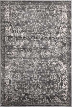Gray 6' 1 x 9' Portland Rectangle Area Rug 85% Polypropylene & 15% Polyester Vintage Distressed Traditional Carpet for Home Decor for Sale at Rug Engine