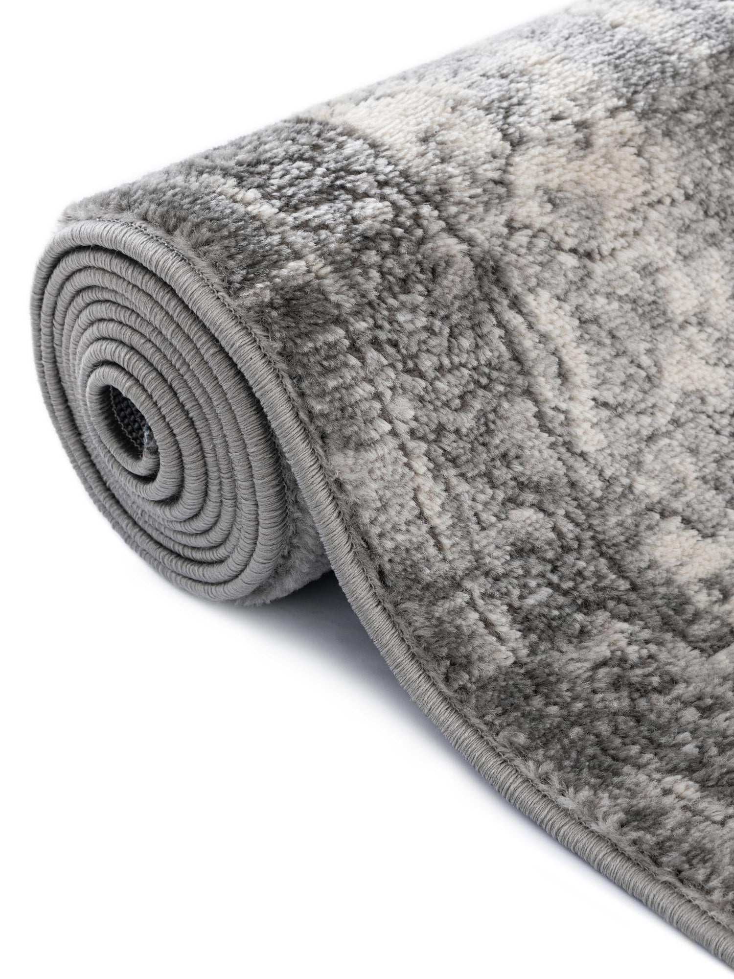 Gray 7' 10 x 11' Portland Rectangle Area Rug 85% Polypropylene & 15% Polyester Vintage Distressed Traditional Carpet for Home Decor for Sale at Rug Engine