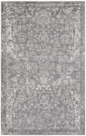 Gray 5' 3 x 8' Portland Rectangle Area Rug 85% Polypropylene & 15% Polyester Vintage Distressed Traditional Carpet for Home Decor for Sale at Rug Engine