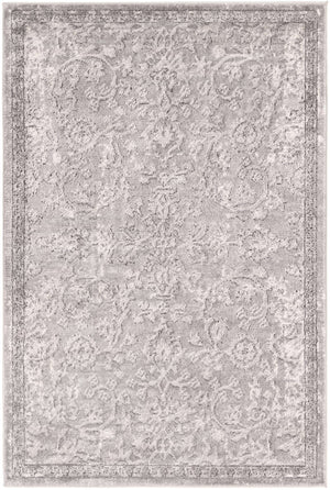 Gray 4' 1 x 6' 1 Portland Rectangle Area Rug 85% Polypropylene & 15% Polyester Vintage Distressed Traditional Carpet for Home Decor for Sale at Rug Engine