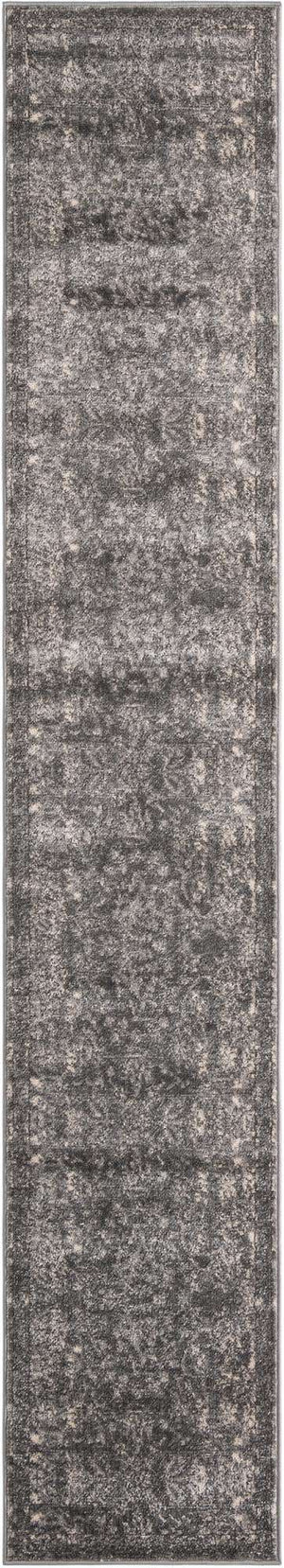 Gray 2' 2 x 12' Portland Runner Area Rug 85% Polypropylene & 15% Polyester Vintage Distressed Traditional Carpet for Home Decor for Sale at Rug Engine