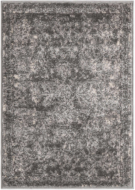Gray 2' 2 x 3' 1 Portland Rectangle Area Rug 85% Polypropylene & 15% Polyester Vintage Distressed Traditional Carpet for Home Decor for Sale at Rug Engine