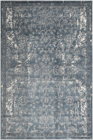 Blue 6' 1 x 9' Portland Rectangle Area Rug 85% Polypropylene & 15% Polyester Vintage Distressed Traditional Carpet for Home Decor for Sale at Rug Engine