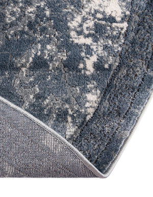 Blue 6' 1 x 6' 1 Portland Round Area Rug 85% Polypropylene & 15% Polyester Vintage Distressed Traditional Carpet for Home Decor for Sale at Rug Engine