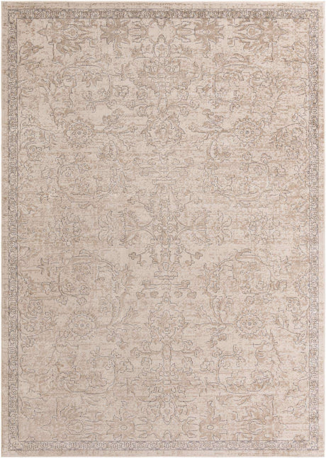 Ivory 10' x 14' 1 Portland Rectangle Area Rug 85% Polypropylene & 15% Polyester Vintage Distressed Traditional Carpet for Home Decor for Sale at Rug Engine