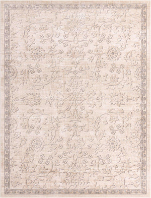 Ivory 10' x 13' 1 Portland Rectangle Area Rug 85% Polypropylene & 15% Polyester Vintage Distressed Traditional Carpet for Home Decor for Sale at Rug Engine