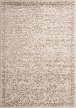 Ivory 7' 10 x 11' Portland Rectangle Area Rug 85% Polypropylene & 15% Polyester Vintage Distressed Traditional Carpet for Home Decor for Sale at Rug Engine