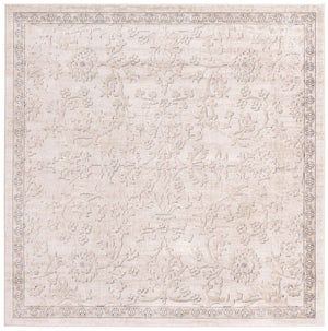 Ivory 7' 10 x 7' 10 Portland Square Area Rug 85% Polypropylene & 15% Polyester Vintage Distressed Traditional Carpet for Home Decor for Sale at Rug Engine