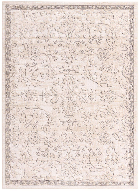 Ivory 7' 1 x 10' Portland Rectangle Area Rug 85% Polypropylene & 15% Polyester Vintage Distressed Traditional Carpet for Home Decor for Sale at Rug Engine