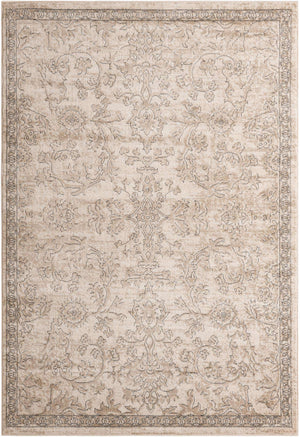 Ivory 6' 1 x 9' Portland Rectangle Area Rug 85% Polypropylene & 15% Polyester Vintage Distressed Traditional Carpet for Home Decor for Sale at Rug Engine