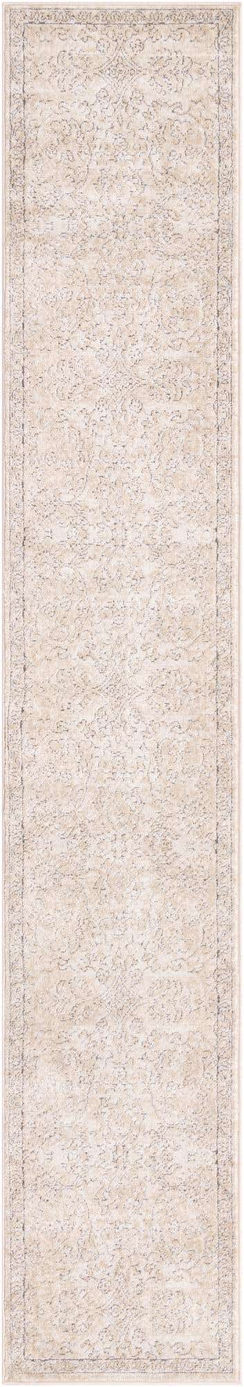 Ivory 2' 2 x 12' Portland Runner Area Rug 85% Polypropylene & 15% Polyester Vintage Distressed Traditional Carpet for Home Decor for Sale at Rug Engine