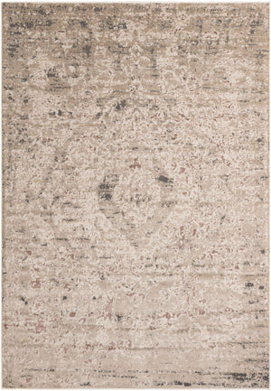 Beige 7' 10 x 11' Portland Rectangle Area Rug 85% Polypropylene & 15% Polyester Vintage Distressed Traditional Carpet for Home Decor for Sale at Rug Engine