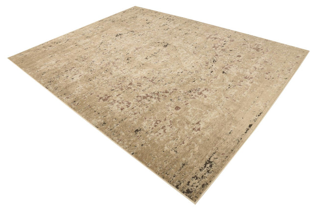 Beige 7' 10 x 10' Portland Rectangle Area Rug 85% Polypropylene & 15% Polyester Vintage Distressed Traditional Carpet for Home Decor for Sale at Rug Engine