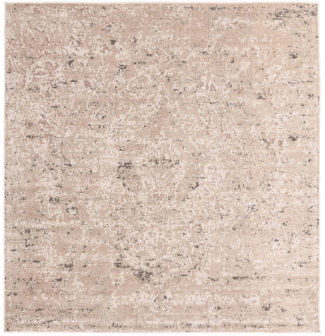 Beige 7' 10 x 7' 10 Portland Square Area Rug 85% Polypropylene & 15% Polyester Vintage Distressed Traditional Carpet for Home Decor for Sale at Rug Engine