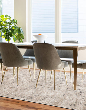 Beige 7' 10 x 10' Portland Rectangle Area Rug 85% Polypropylene & 15% Polyester Vintage Distressed Traditional Carpet for Home Decor for Sale at Rug Engine