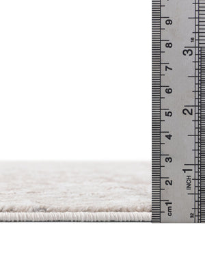 Beige 7' 10 x 10' Portland Rectangle Area Rug 85% Polypropylene & 15% Polyester Vintage Distressed Traditional Carpet for Home Decor for Sale at Rug Engine