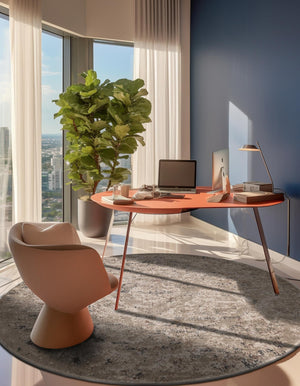 Beige 5' 3 x 5' 3 Portland Round Area Rug 85% Polypropylene & 15% Polyester Vintage Distressed Traditional Carpet for Home Decor for Sale at Rug Engine