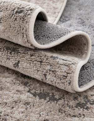 Beige 7' 10 x 7' 10 Portland Round Area Rug 85% Polypropylene & 15% Polyester Vintage Distressed Traditional Carpet for Home Decor for Sale at Rug Engine