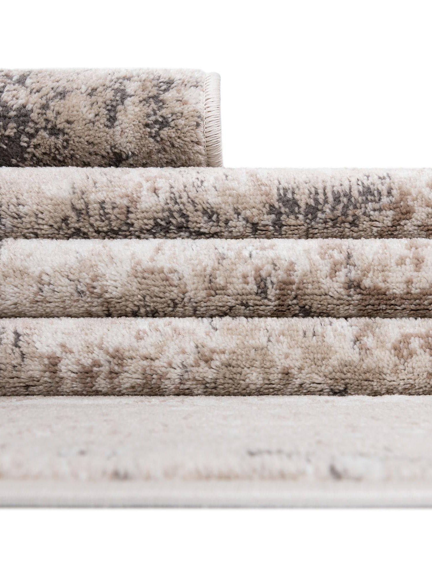 Beige 7' 10 x 7' 10 Portland Round Area Rug 85% Polypropylene & 15% Polyester Vintage Distressed Traditional Carpet for Home Decor for Sale at Rug Engine