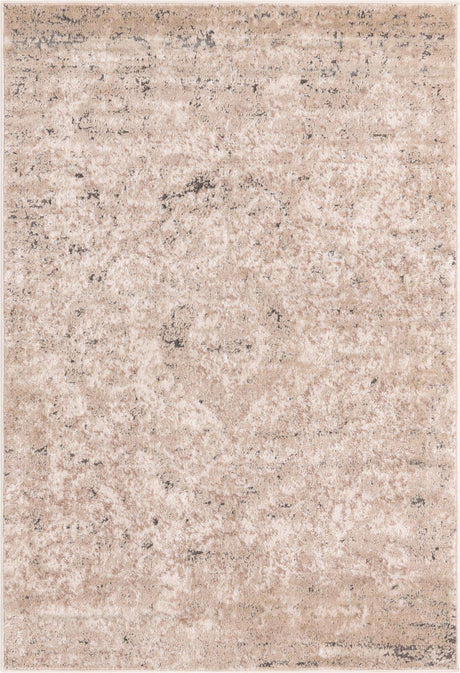 Beige 4' 1 x 6' 1 Portland Rectangle Area Rug 85% Polypropylene & 15% Polyester Vintage Distressed Traditional Carpet for Home Decor for Sale at Rug Engine