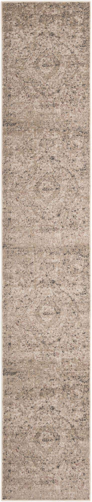 Beige 2' 2 x 12' Portland Runner Area Rug 85% Polypropylene & 15% Polyester Vintage Distressed Traditional Carpet for Home Decor for Sale at Rug Engine