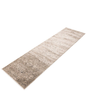 Beige 2' x 8' Portland Runner Area Rug 85% Polypropylene & 15% Polyester Vintage Distressed Traditional Carpet for Home Decor for Sale at Rug Engine