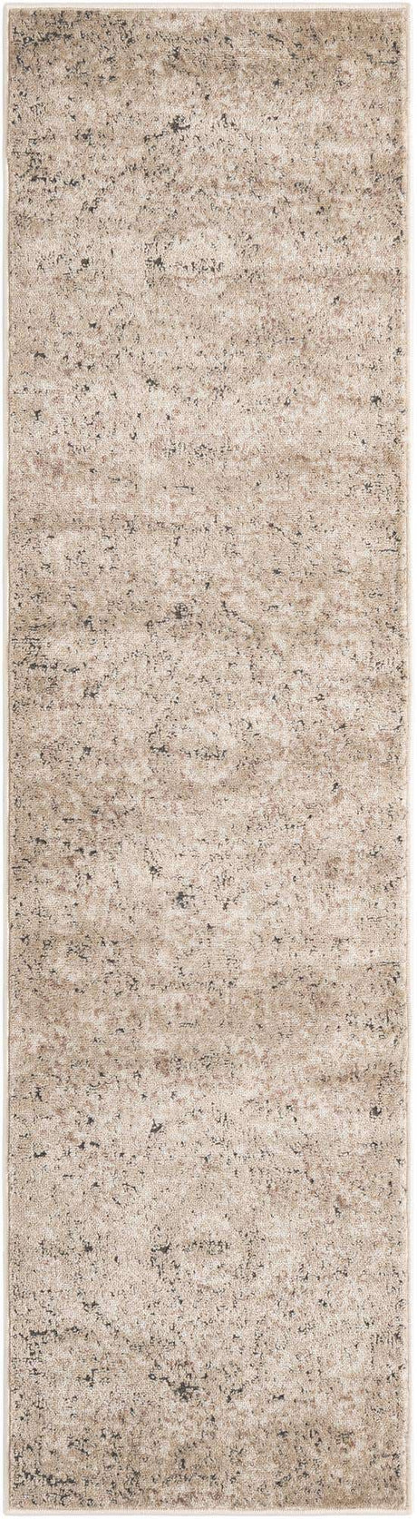 Beige 2' x 8' Portland Runner Area Rug 85% Polypropylene & 15% Polyester Vintage Distressed Traditional Carpet for Home Decor for Sale at Rug Engine