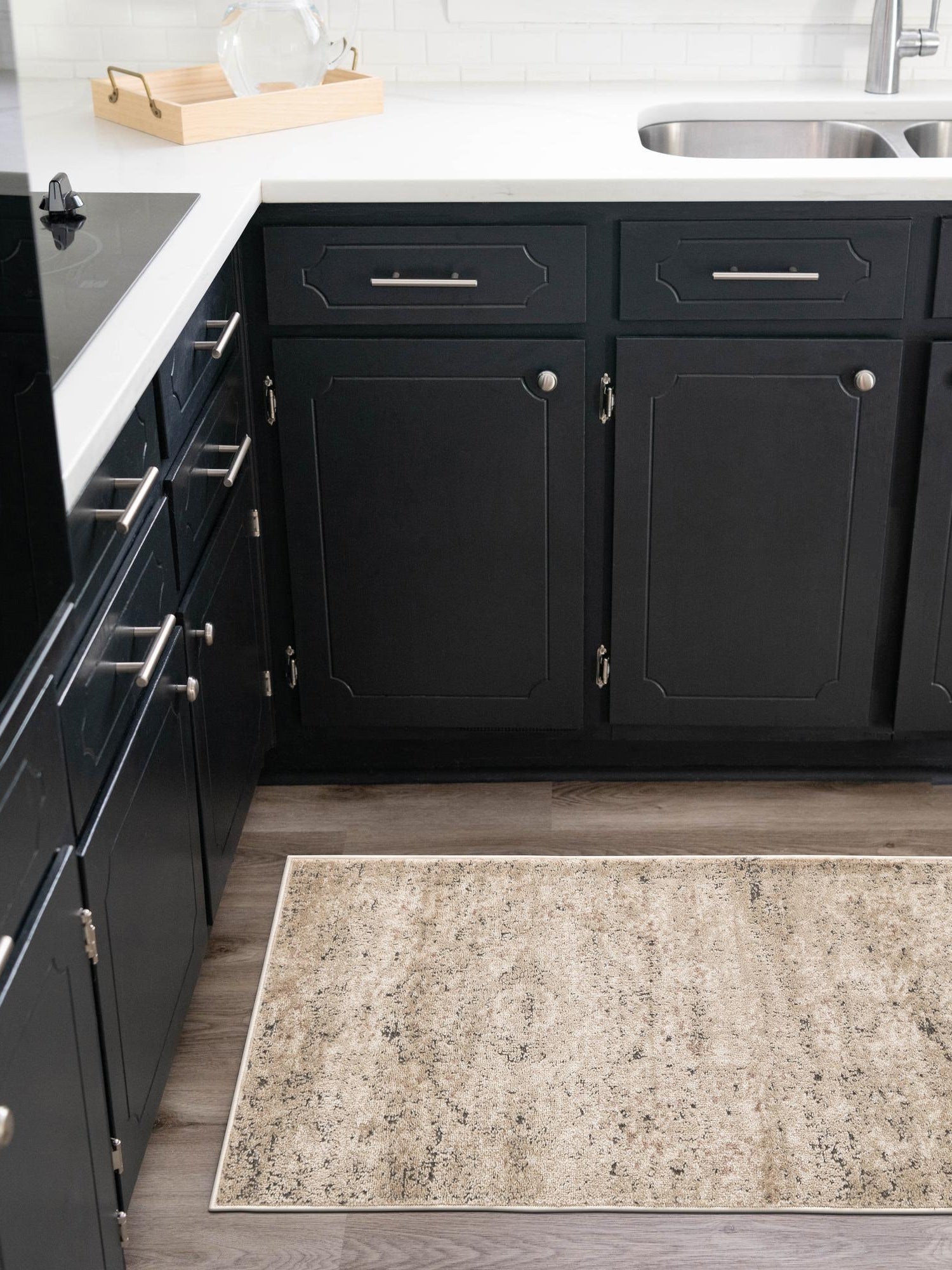 Beige 2' 7 x 13' 1 Portland Runner Area Rug 85% Polypropylene & 15% Polyester Vintage Distressed Traditional Carpet for Home Decor for Sale at Rug Engine