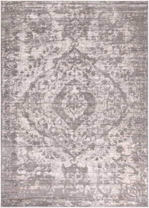 Gray 10' x 14' 1 Portland Rectangle Area Rug 85% Polypropylene & 15% Polyester Vintage Distressed Traditional Carpet for Home Decor for Sale at Rug Engine